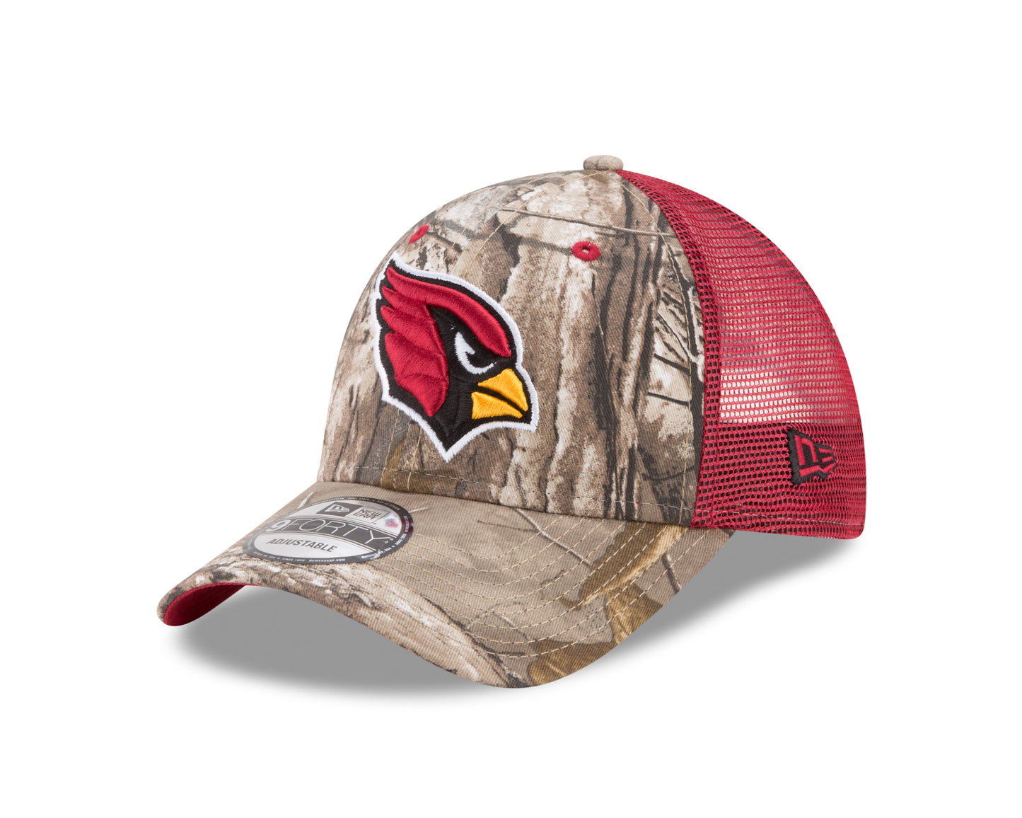 Arizona Cardinals New Era Realtree Trucker Mesh 9Forty Adjustable Hat - Camo