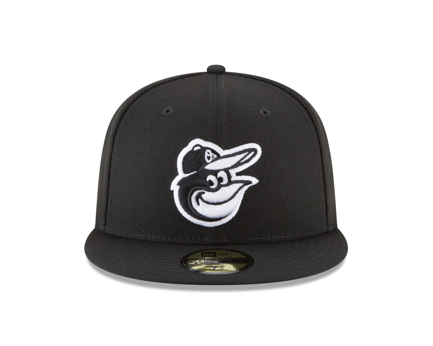 Baltimore Orioles New Era Black & White Basic 59FIFTY Fitted Hat