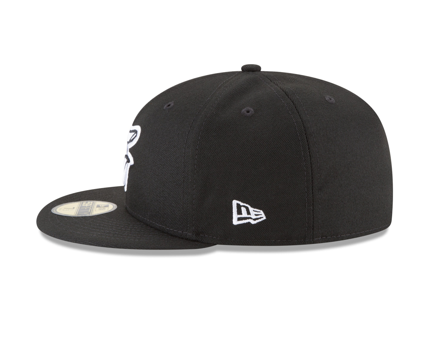 Baltimore Orioles New Era Black & White Basic 59FIFTY Fitted Hat