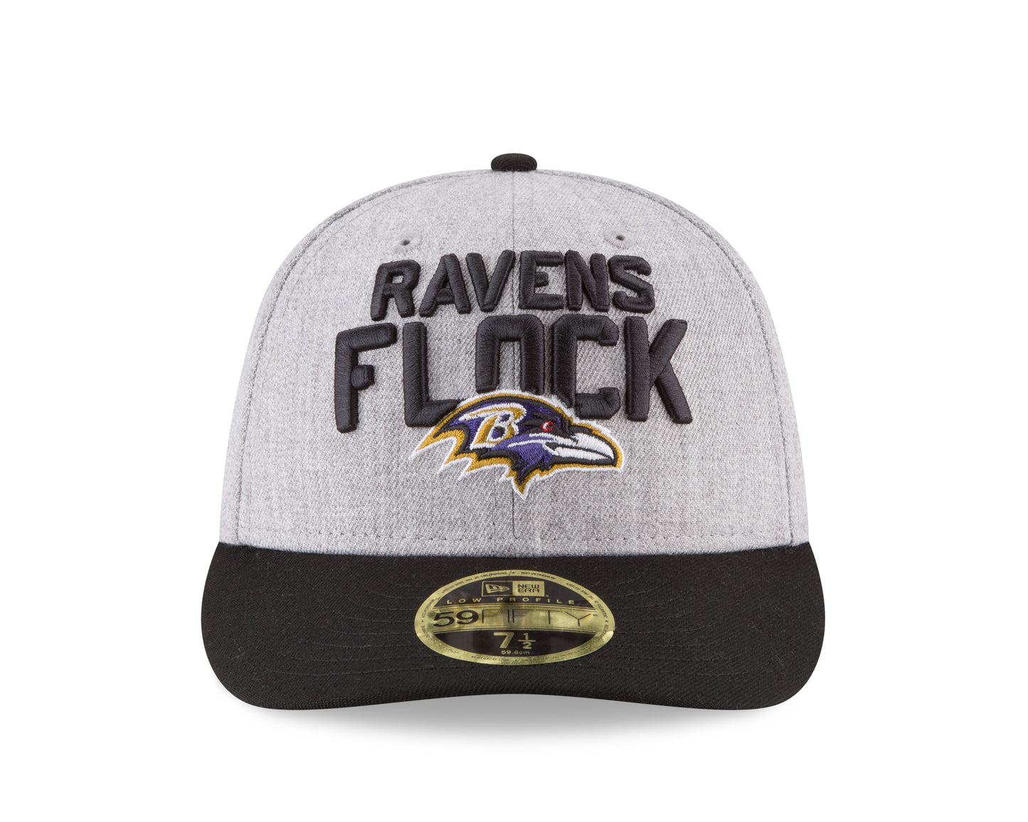 Baltimore Ravens New Era On Stage Draft Low Profile 59FIFTY Fitted Hat - Gray