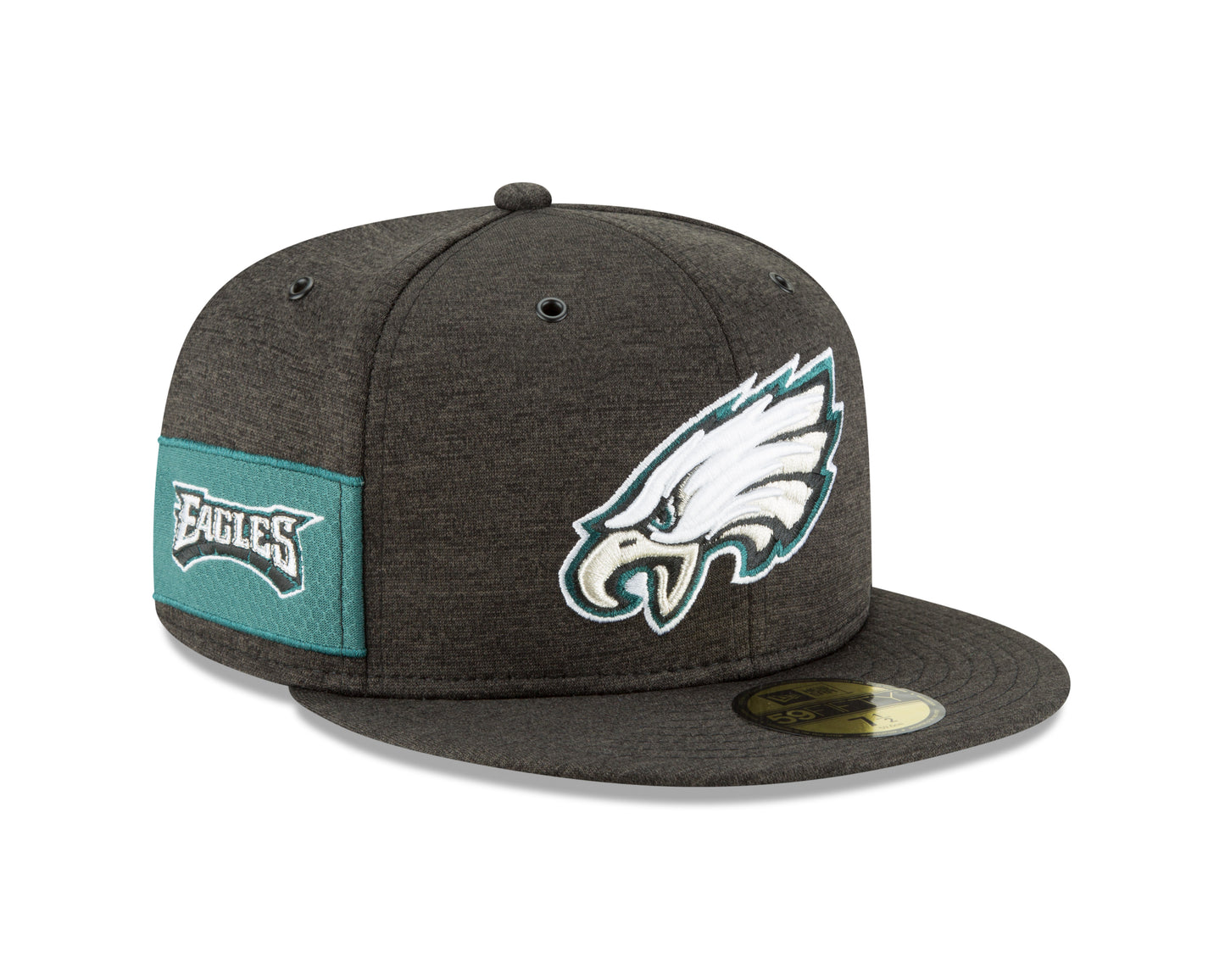 Philadelphia Eagles New Era NFL Sideline Home 59FIFTY Fitted Hat - Black