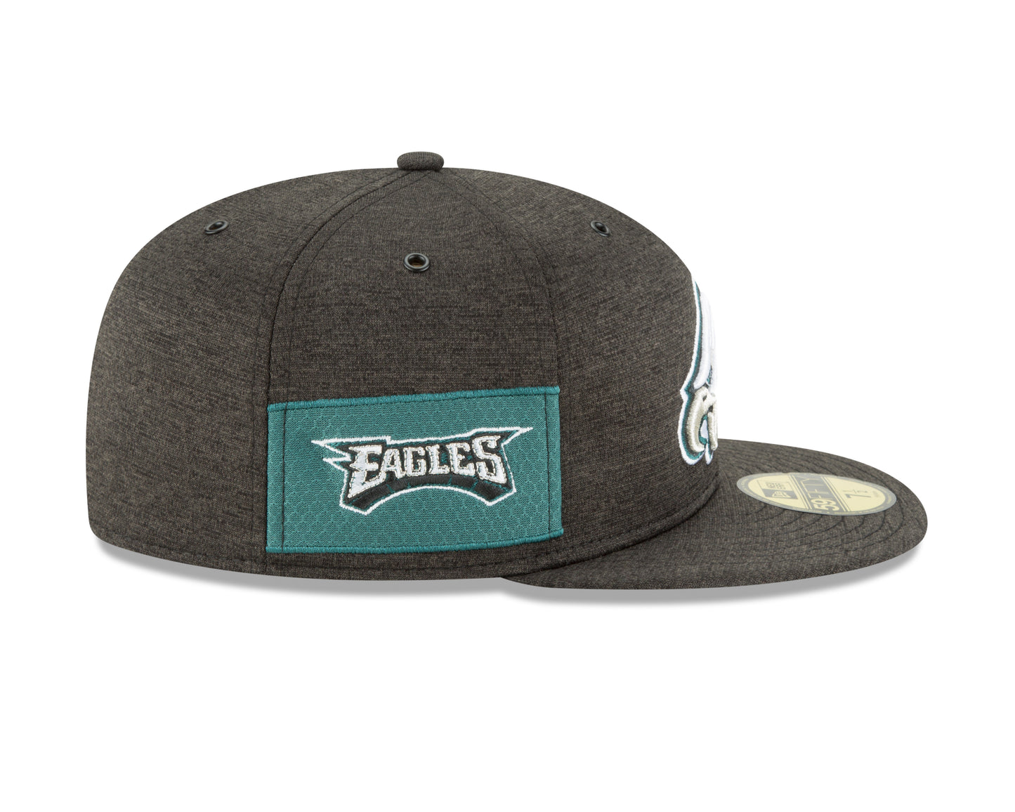 Philadelphia Eagles New Era NFL Sideline Home 59FIFTY Fitted Hat - Black