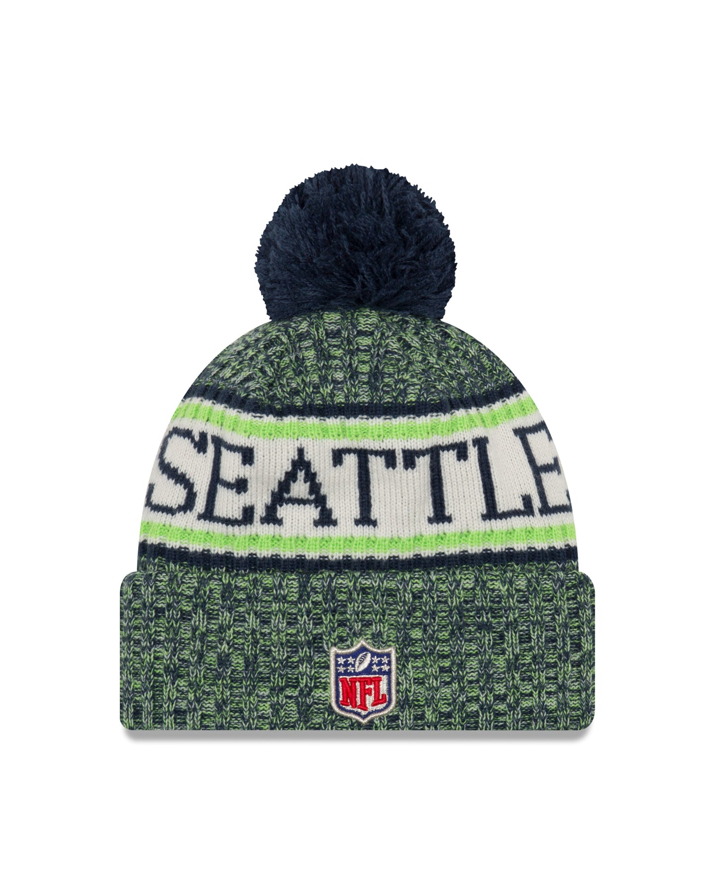 Seattle Seahawks New Era Sport Knit Sideline Knit Hat - Green