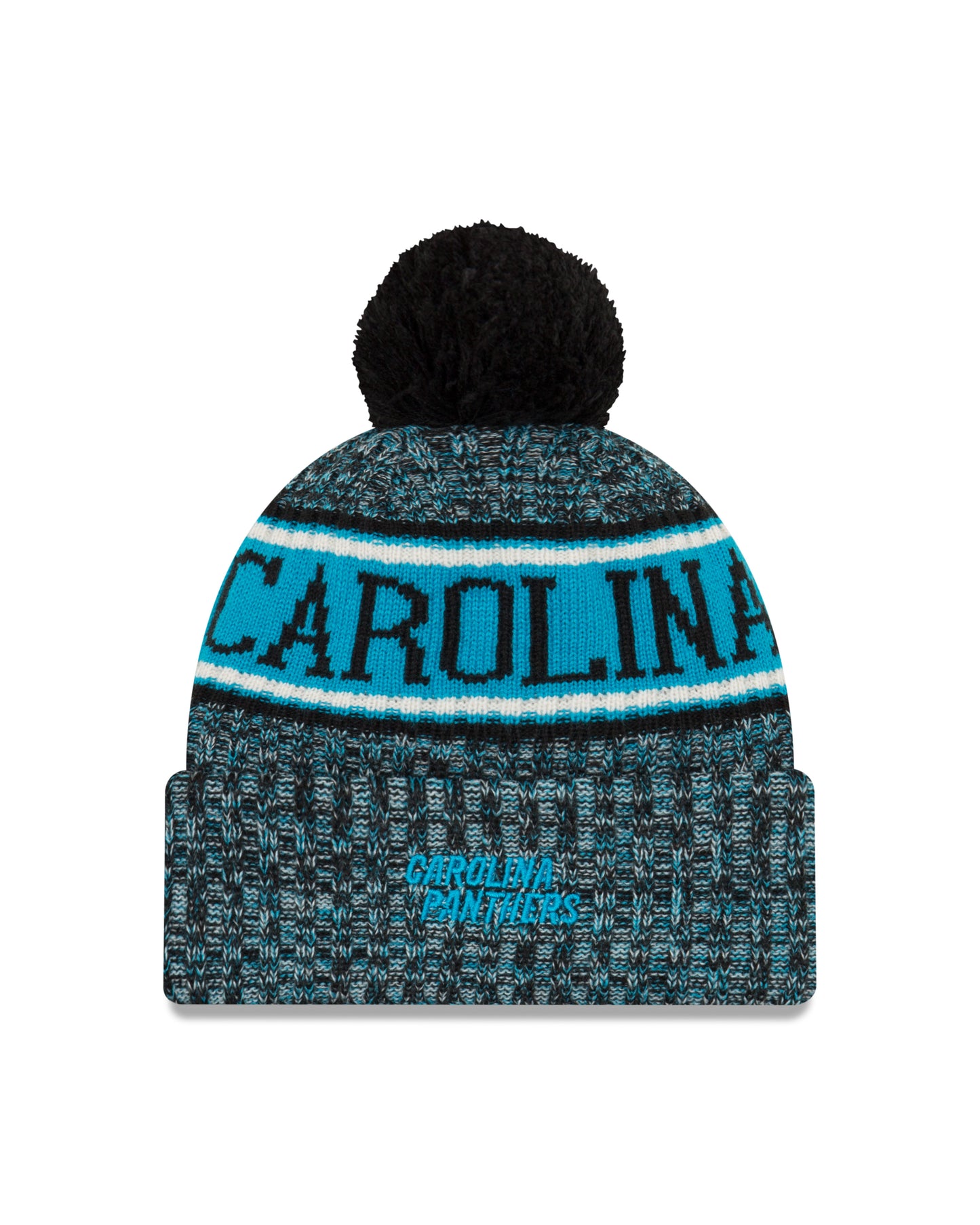 Carolina Panthers New Era Team Reverse Sport Knit Hat - Blue / Black