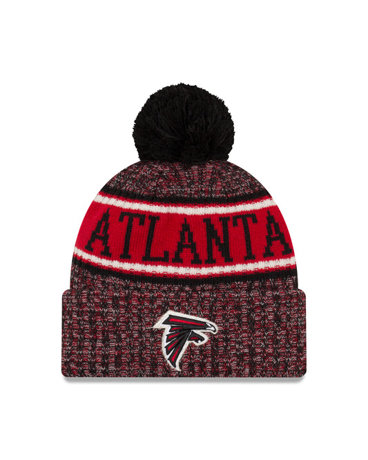 Atlanta Falcons New Era Sideline Alternate Sport Cuffed Pom Knit Hat- Red