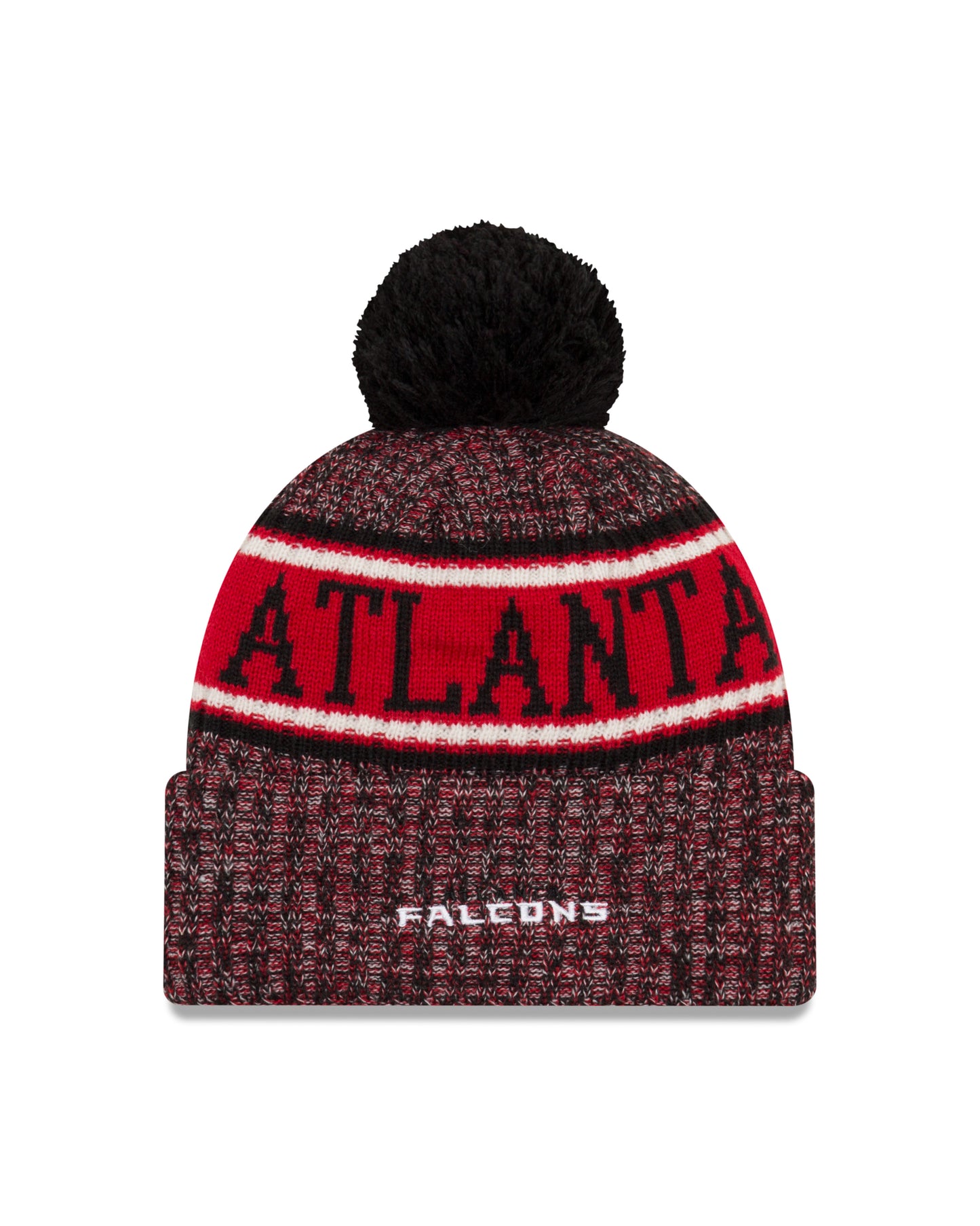 Atlanta Falcons New Era Sideline Alternate Sport Cuffed Pom Knit Hat- Red