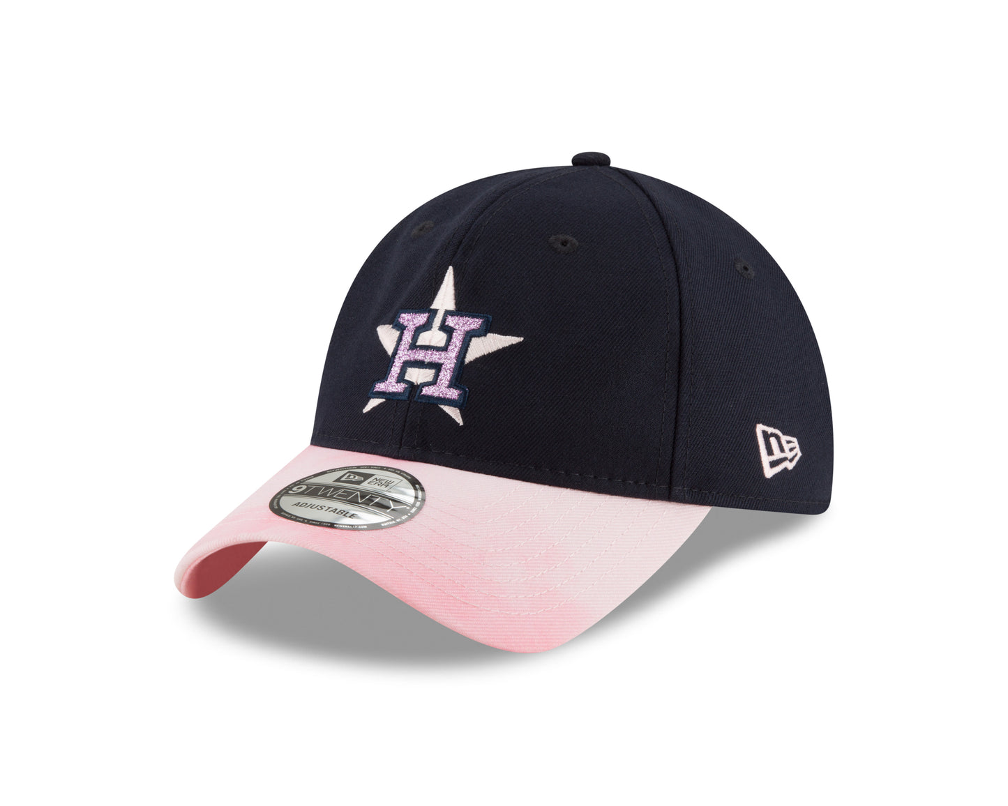 Houston Astros New Era Mother's Day Team Glimmer 9Twenty Adjustable Hat