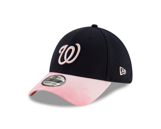 Washington Nationals New Era Mother's Day 39THIRTY Flex Hat - Navy/Pink