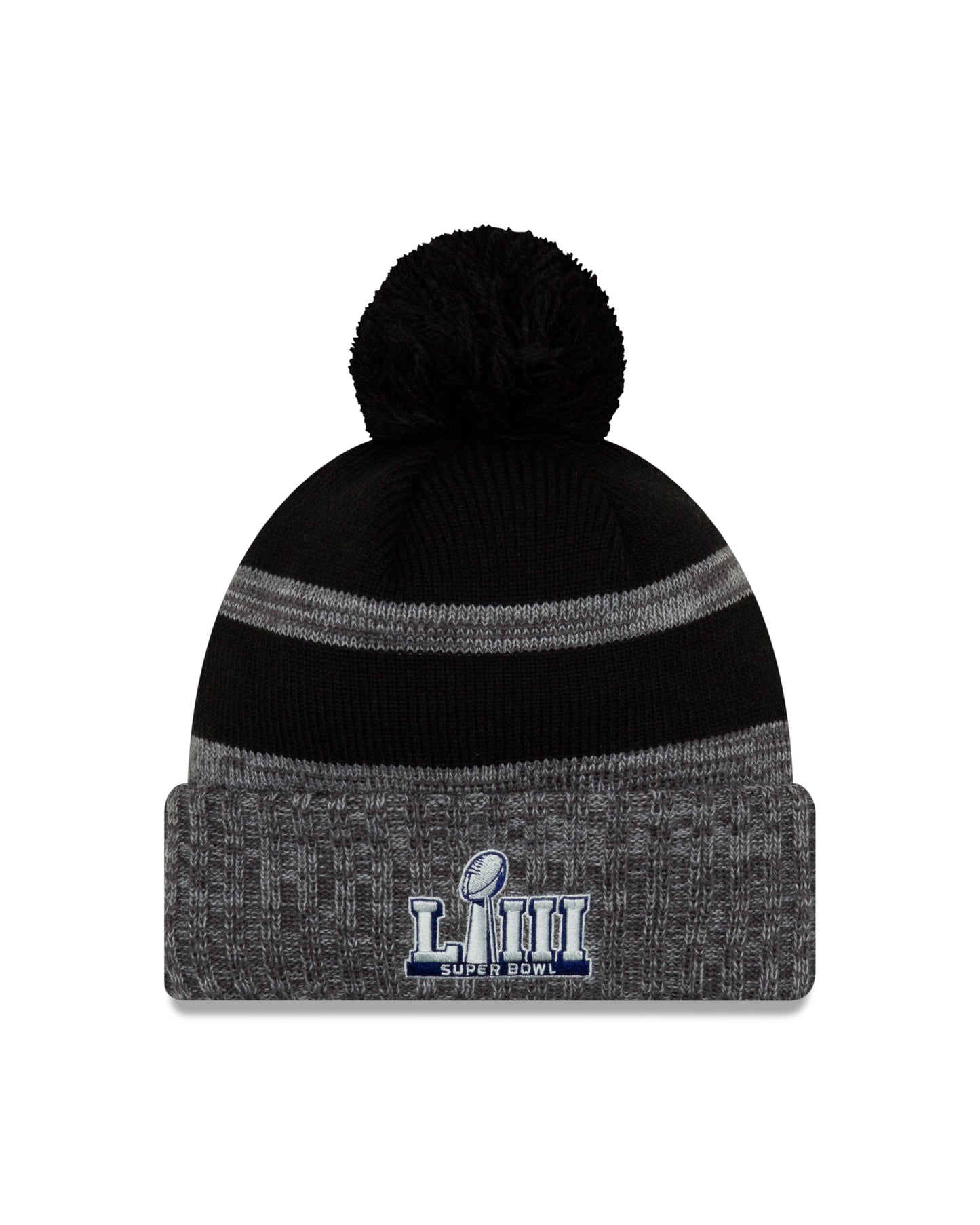 New England Patriots New Era Super Bowl LIII 53 Champions Parade Knit Hat - Grey