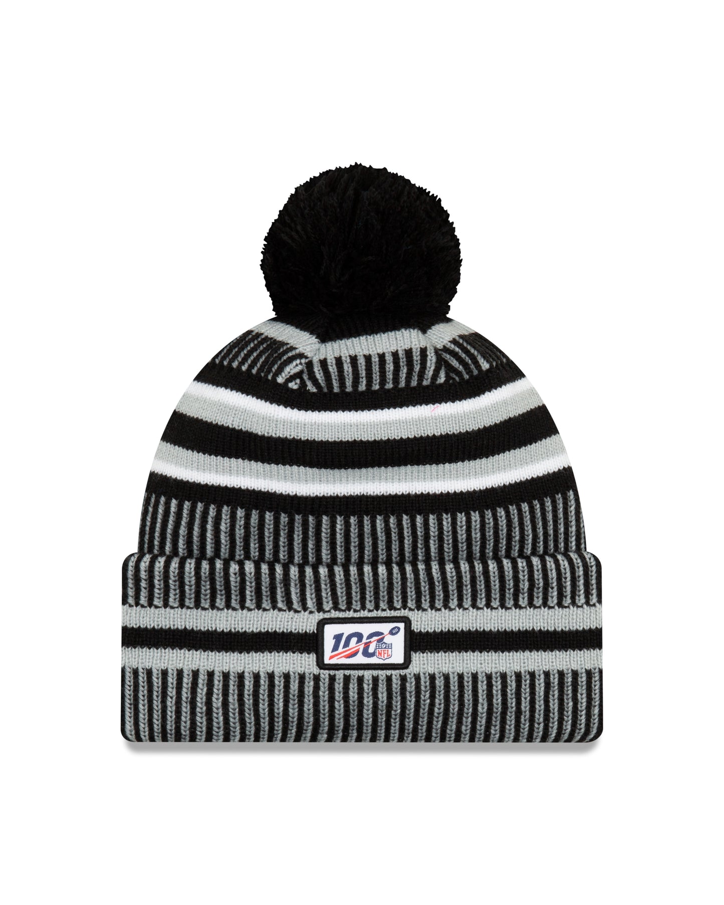 Las Vegas Raiders New Era Home Est 1960 Sport Knit On-Field Pom Knit Hat
