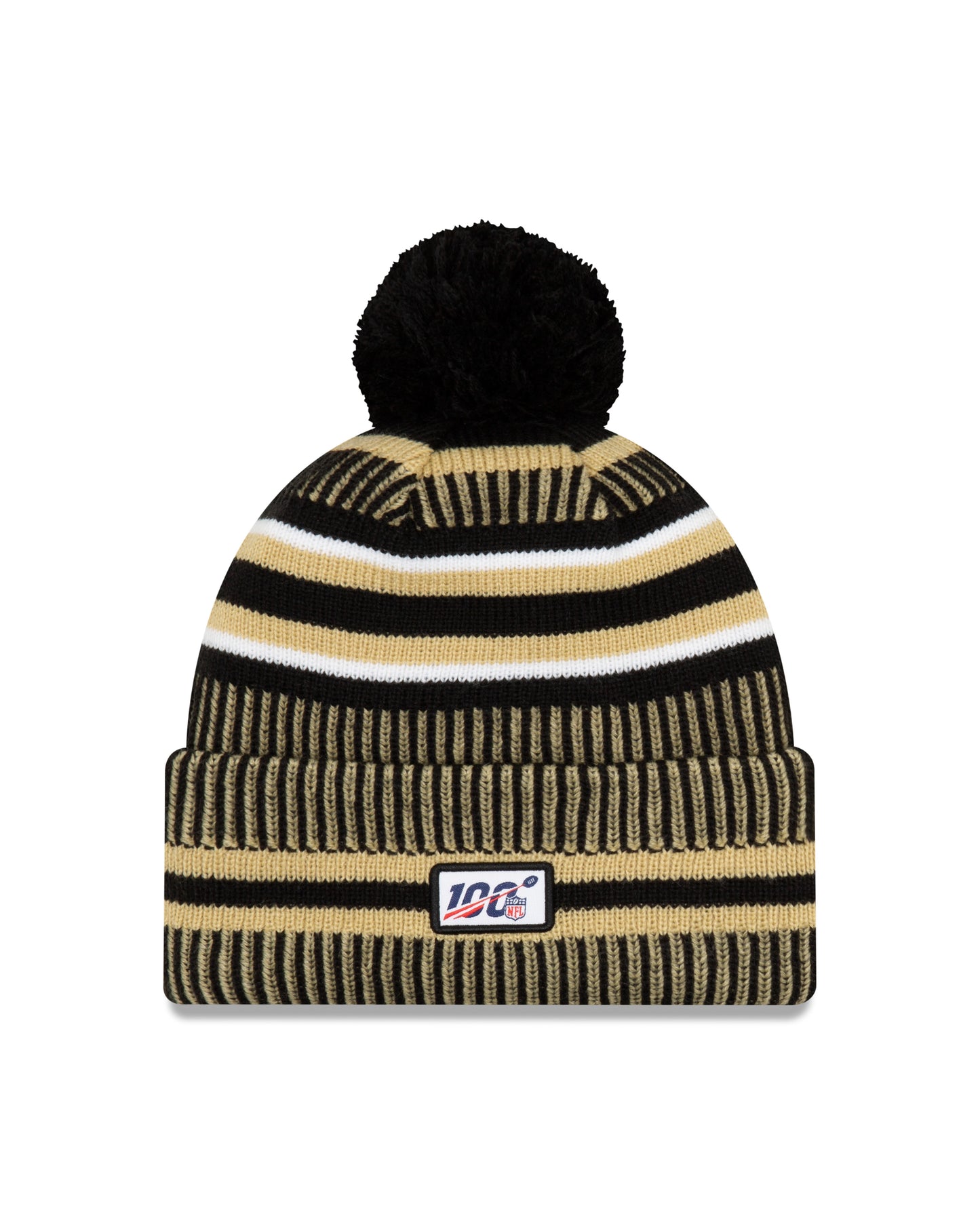 New Orleans Saints New Era Home EST 1967 Sport Knit On-Field Pom Knit Hat