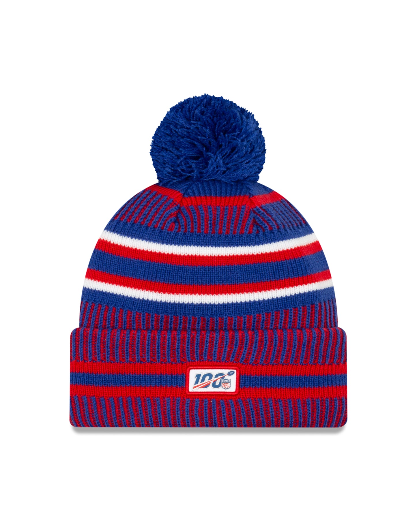 New England Patriots New Era Home Historic Sport Knit On-Field Pom Knit Hat