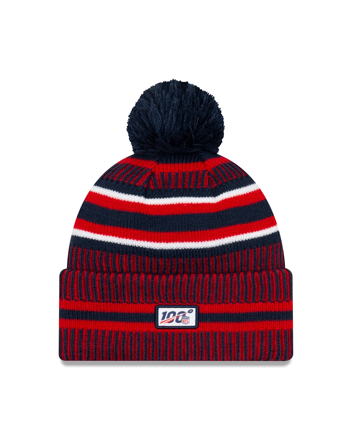 New England Patriots New Era Home Est 1960 Sport Knit On-Field Pom Knit Hat
