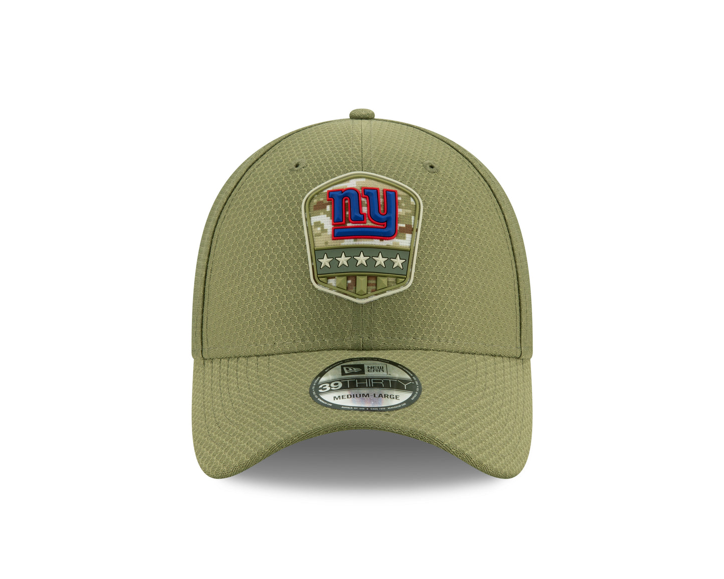 New York Giants New Era 2019 Salute to Service Sideline 39THIRTY Hat Olive