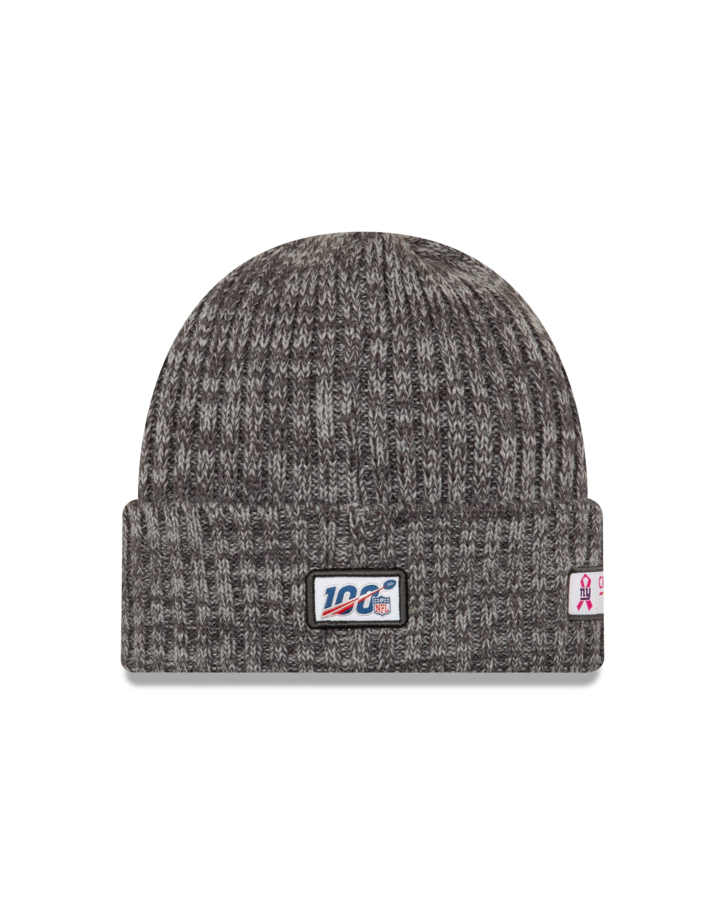 New York Giants New Era NFL Crucial Catch Cuffed Knit Hat - Gray