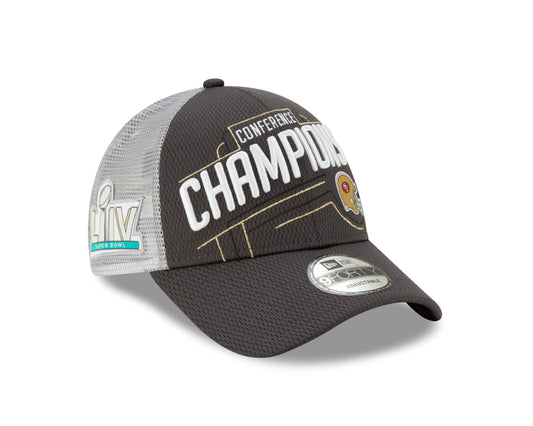 San Francisco 49ers New Era Conference Champions 9FORTY Adjustable Hat - Gray