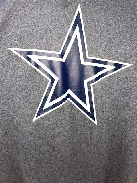 Dallas Cowboys Nike Essental Logo 3 Men's T-shirts- Dark Gray