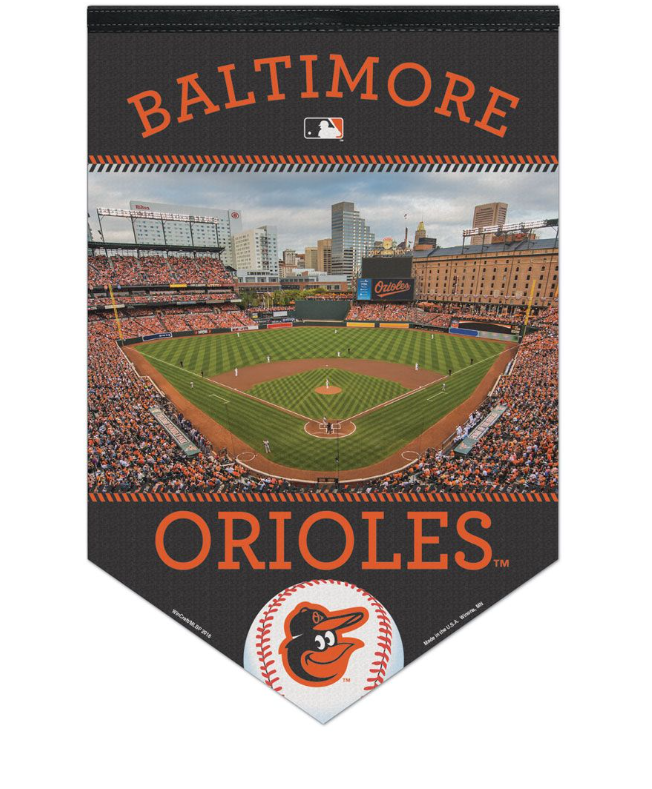 Baltimore Orioles Wincraft 17x26 Premium Stadium Felt Banner