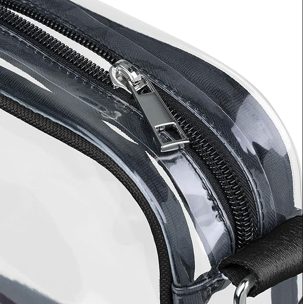 Baltimore Ravens FOCO Team Stripe Clear Crossbody Bag