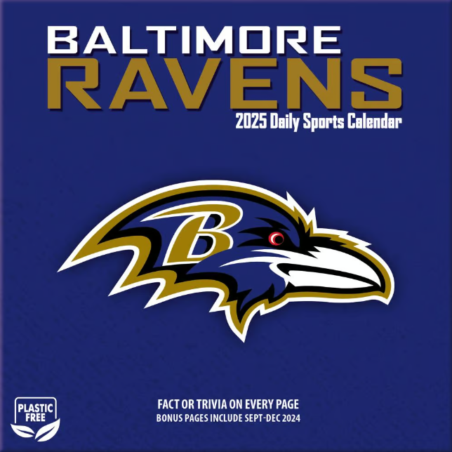 Baltimore Ravens 2025 NFL Daily Desk Calander