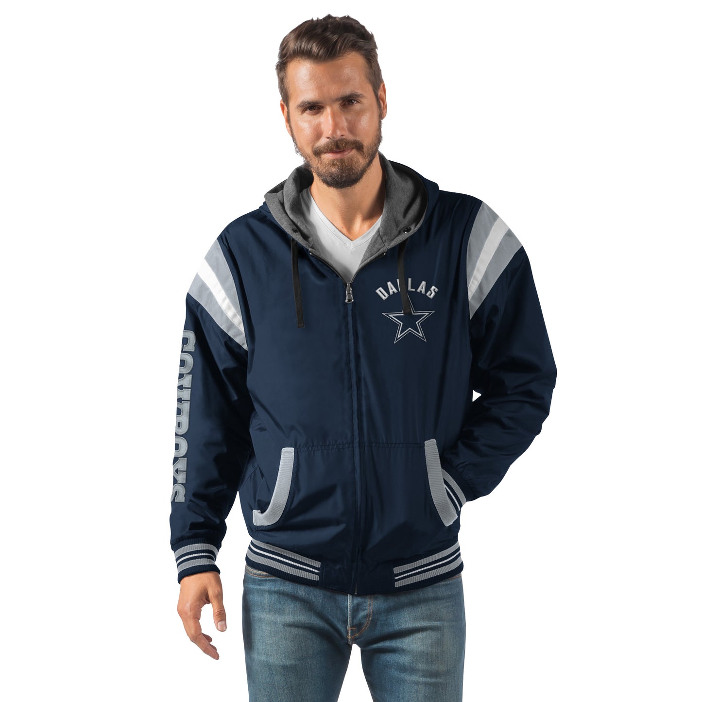 Dallas Cowboys G-III Fast Pace Reversible Jacket