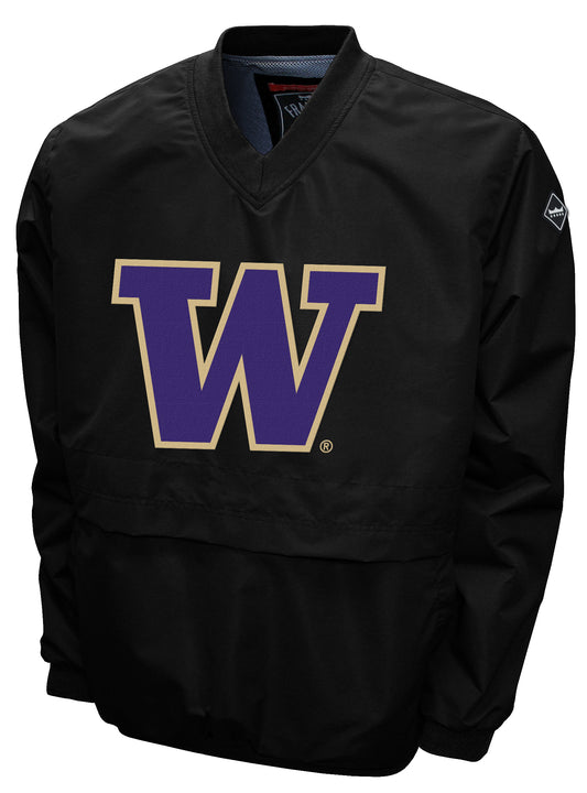 Washington Huskies Franchise Club Big Logo Windshell Jacket - Black