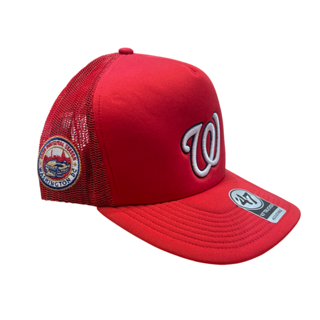 Washington Nationals '47 Brand Foam Front Trucker Mesh