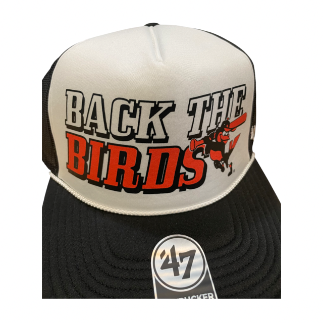 Baltimore Orioles '47 Brand Back The Birds Foam Front Trucker Mesh