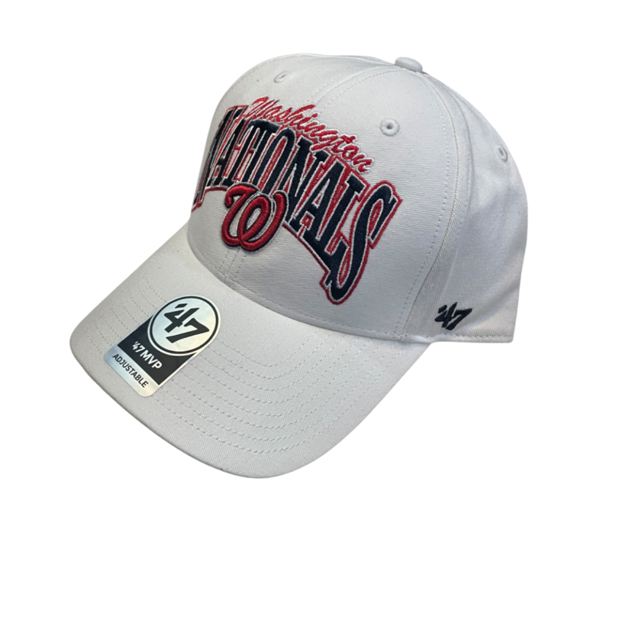Washington Nationals '47  Brand Key Stone White MVP Adjustable Hat