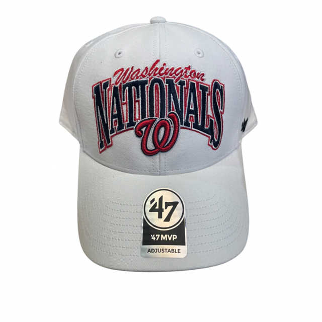 Washington Nationals '47  Brand Key Stone White MVP Adjustable Hat