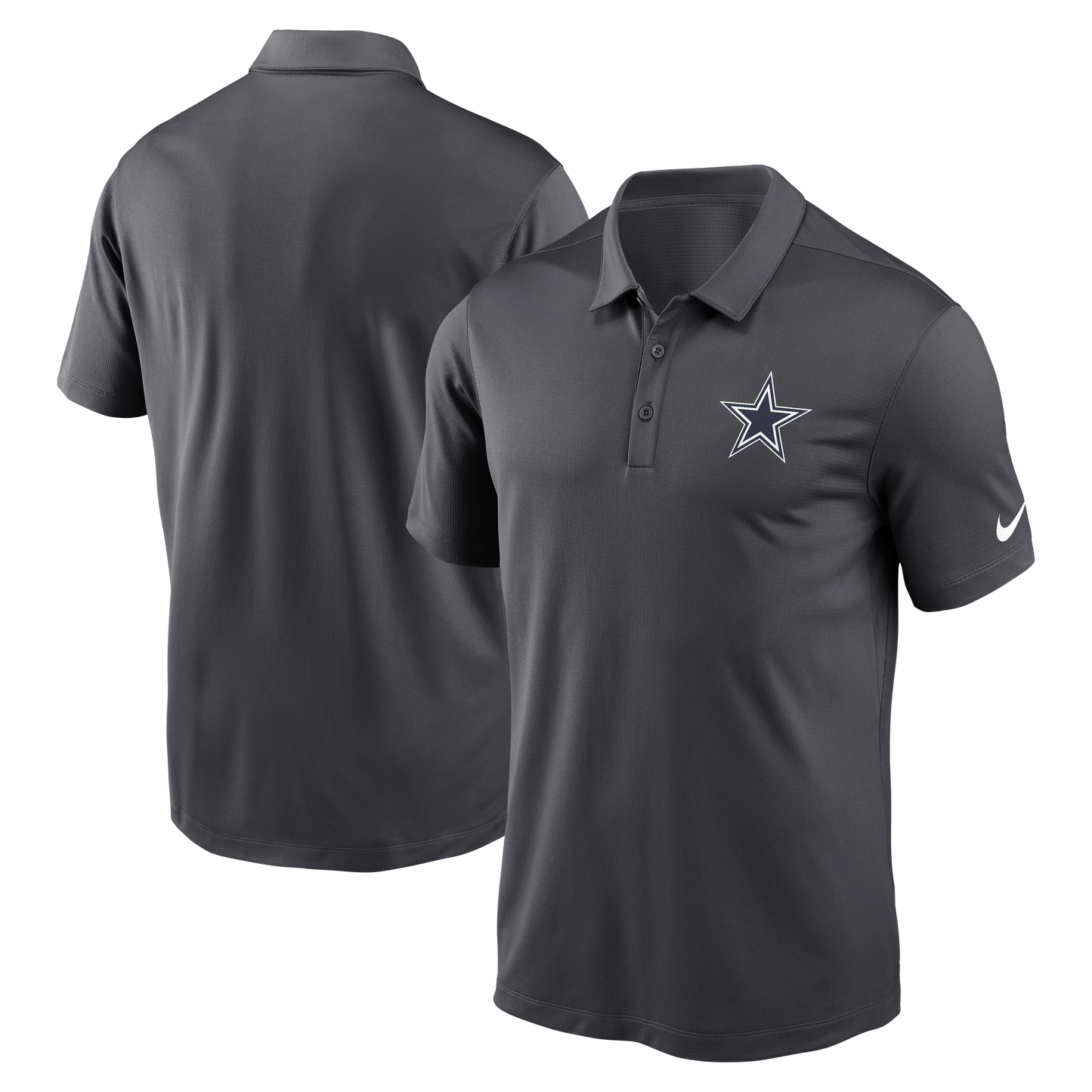 Dallas Cowboys Nike The 23 Logo Franchise Men's Polo - Dark Gray