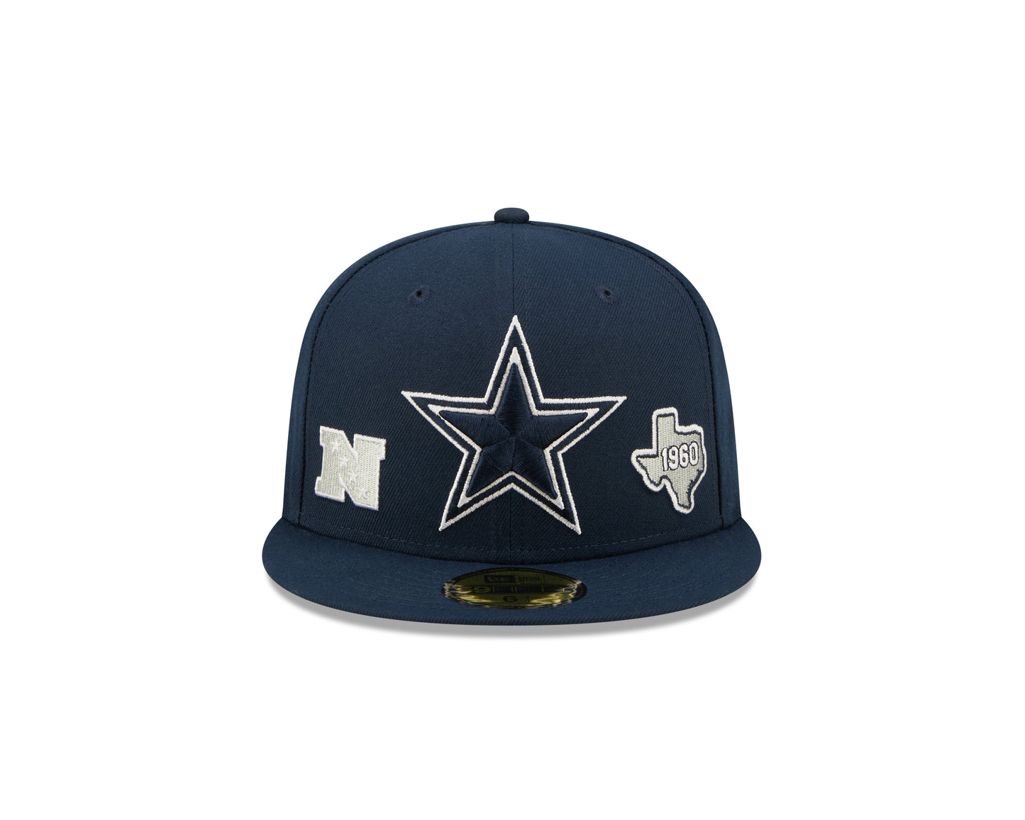 Dallas Cowboys Navy New Era Identity 59FIFTY Fitted Hat
