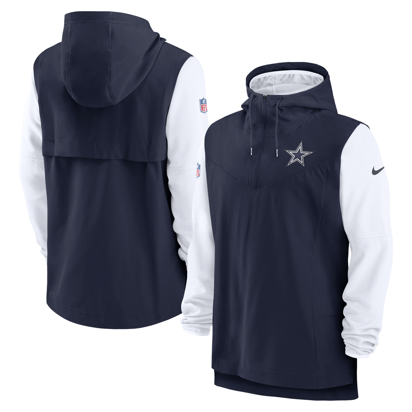 Dallas Cowboys Nike Sideline Players Logo Jacket Men's Hoodie - Navy