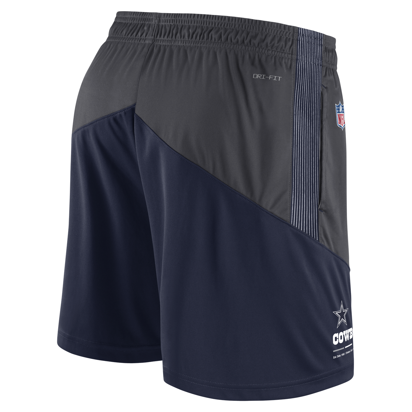 Dallas Cowboys Nike Navy/Ant Sideline "Dri-Fit" Performance Mesh Shorts