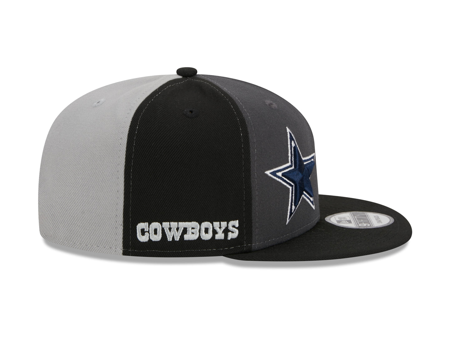 Dallas Cowboys New Era 2023 Sideline 9Fifty Split Snap Back Hat-Gray