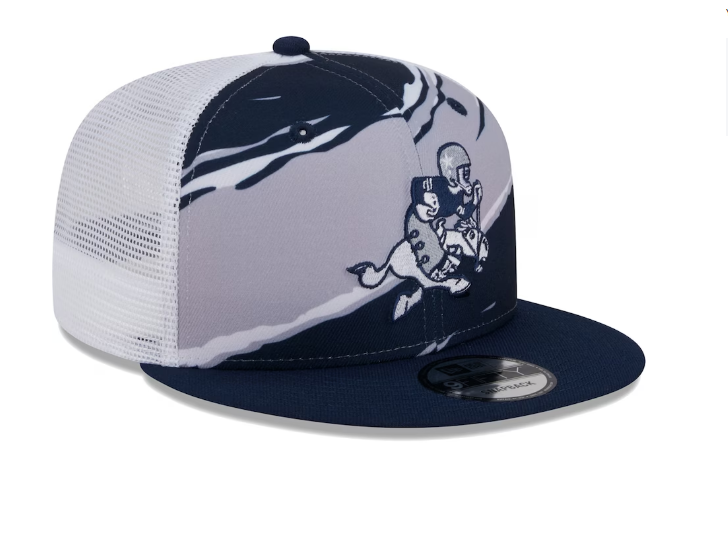 Dallas Cowboys New Era Navy Retro Joe Tear Trucker 9FIFTY Snapback Hat