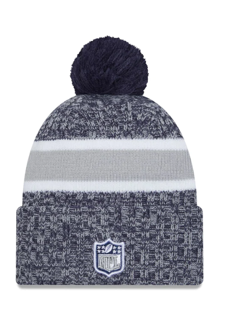 Dallas Cowboys New Era 2023 Sideline Sport Knit Hat Blue