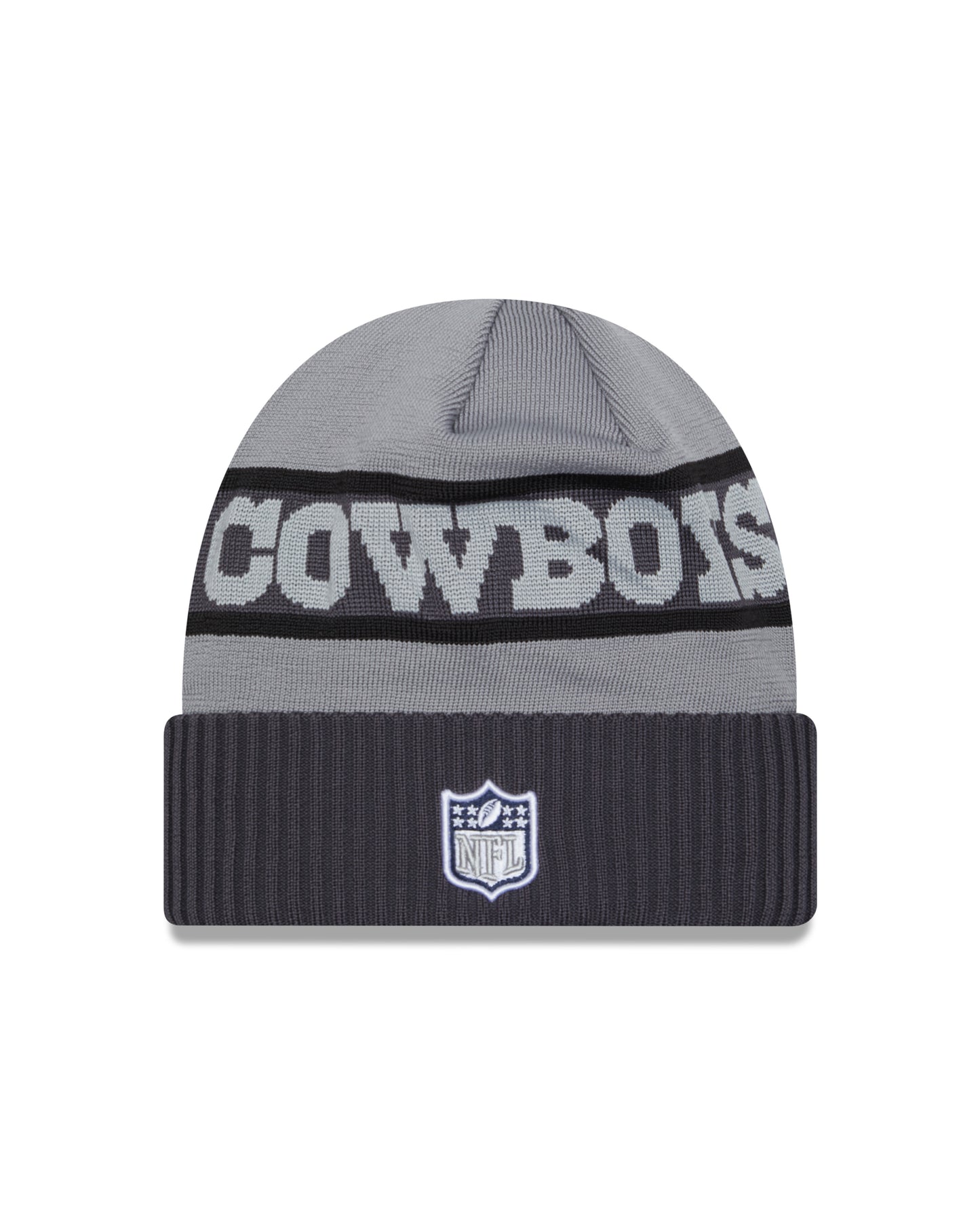 Dallas Cowboys New Era 2023 Sideline Tech Knit Hat Dark Gray