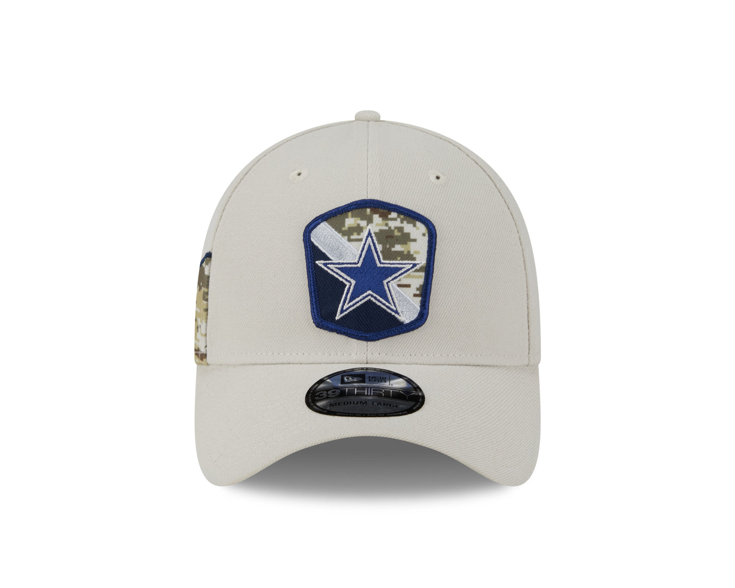 Dallas Cowboys New Era 2023 Stone Salute To Service 39THIRTY Flex Hat