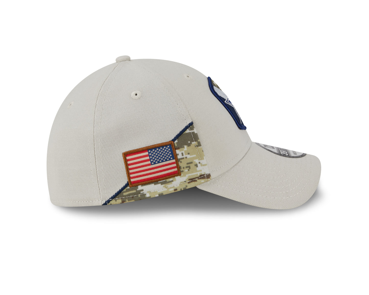 Dallas Cowboys New Era 2023 Stone Salute To Service 39THIRTY Flex Hat