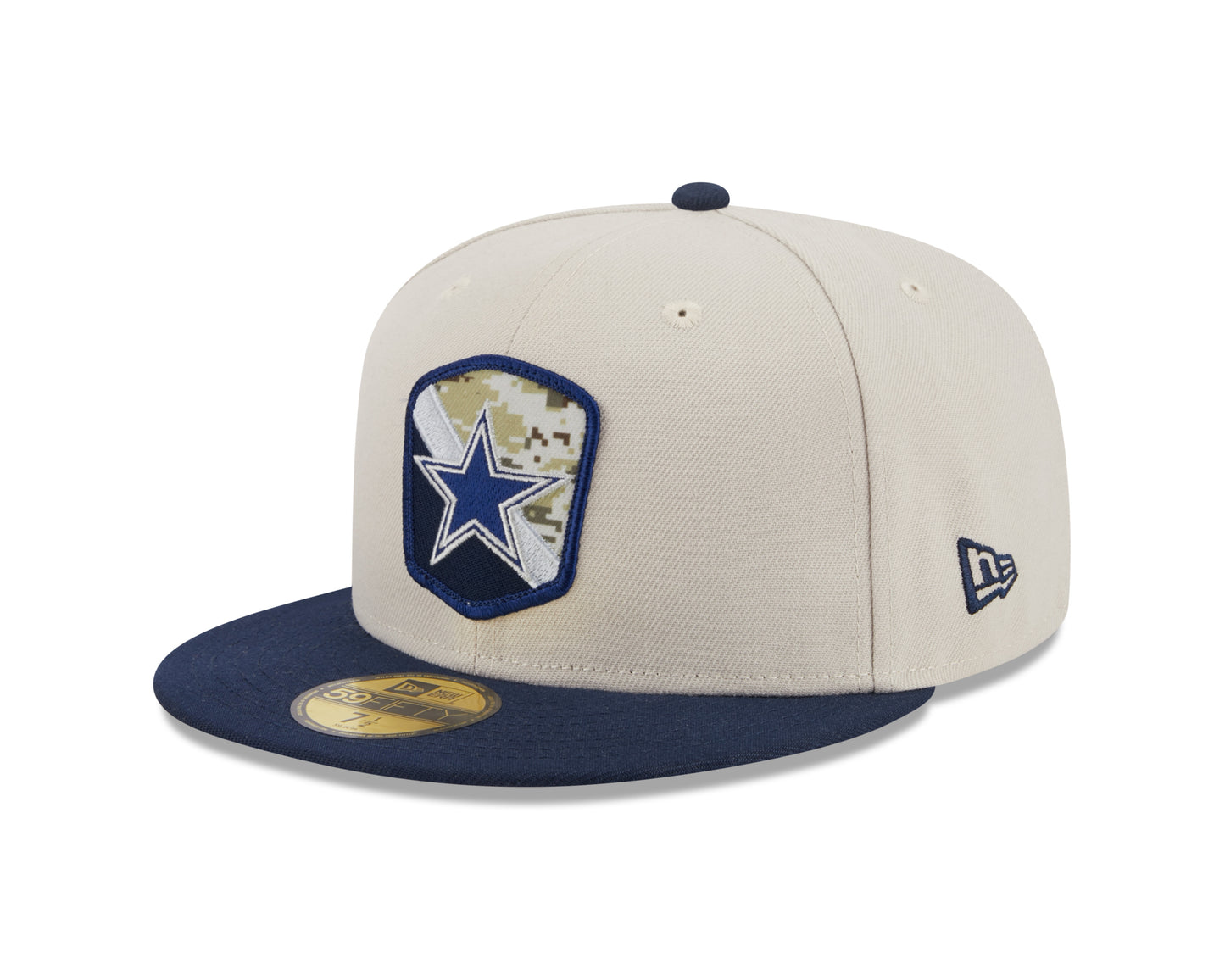 Dallas Cowboys New Era 2023 Stone Salute To Service 59FIFTY Fitted Hat