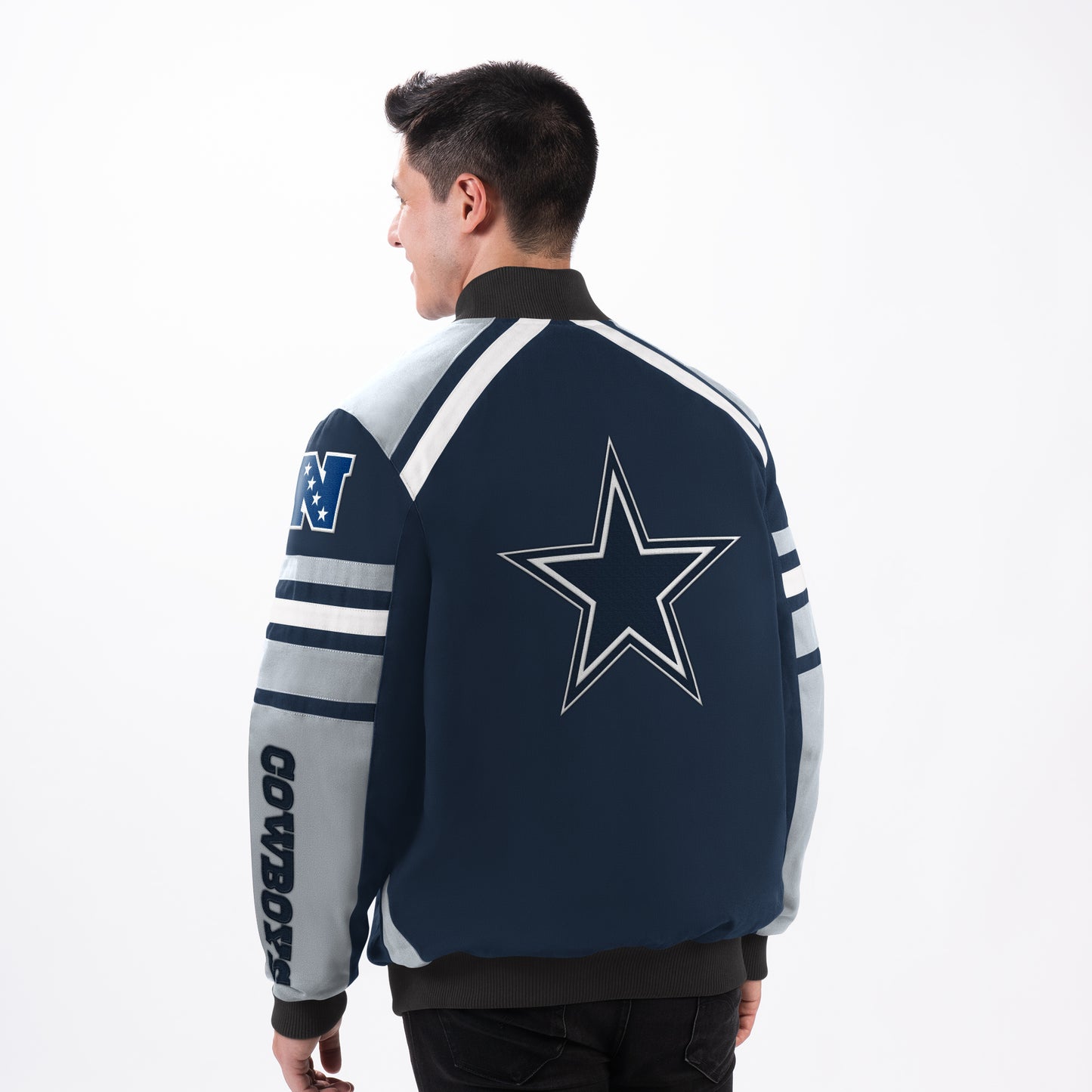 Dallas Cowboys G-III Power Foward Full Snap Twill Jacket - Navy