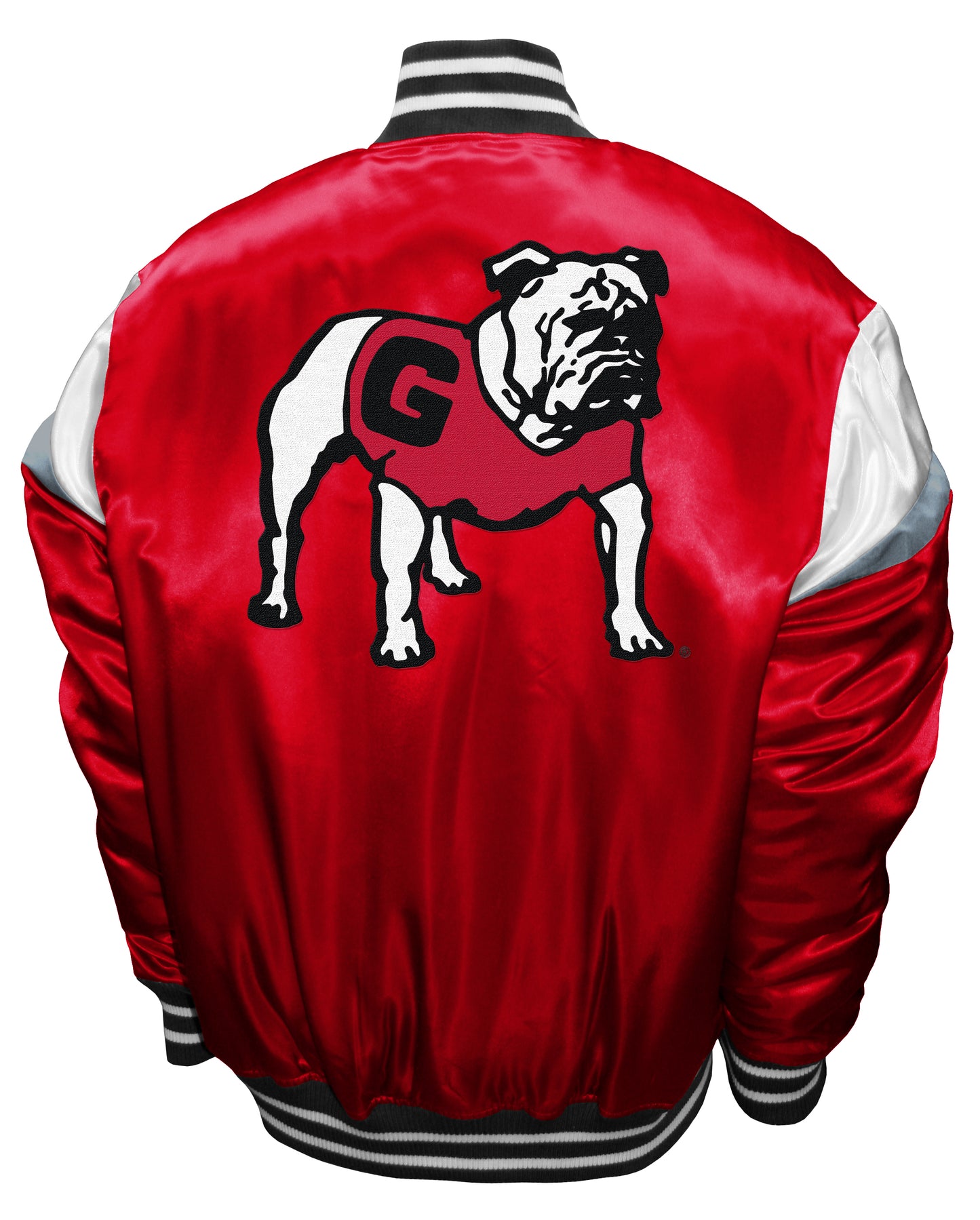 Georgia Bulldogs Franchise Club Power Satin Full-Snap Jacket - Red