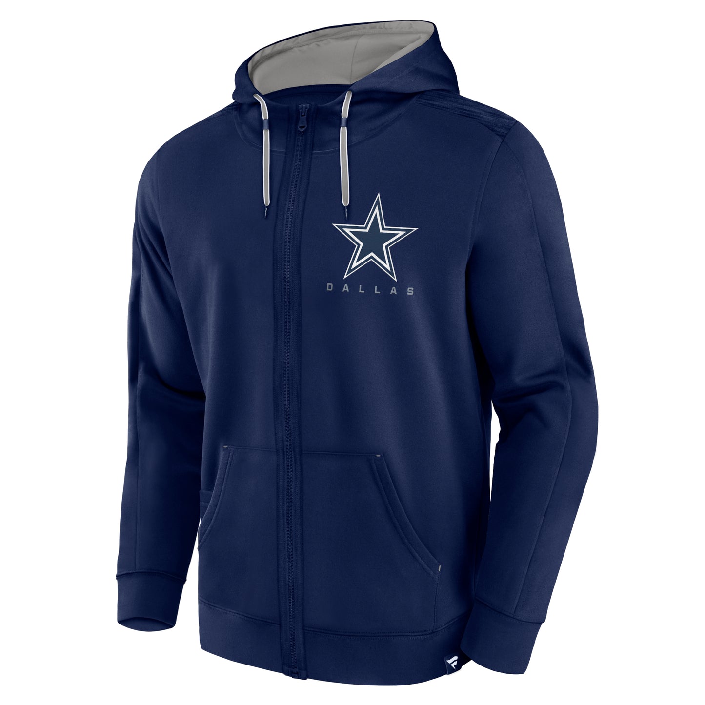 Dallas Cowboys Fanatics Branded Defender Evo Full Zip Hoodie- Blue