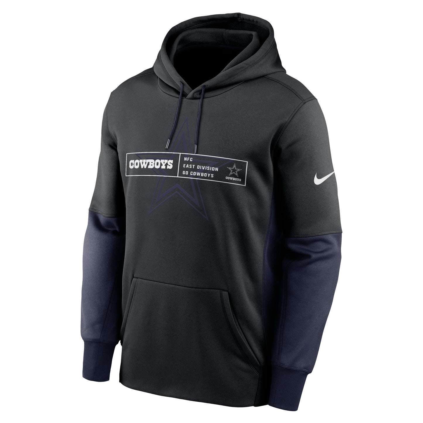 Dallas Cowboys Nike Logo Overlap Pullover Men's Hoodie - Black