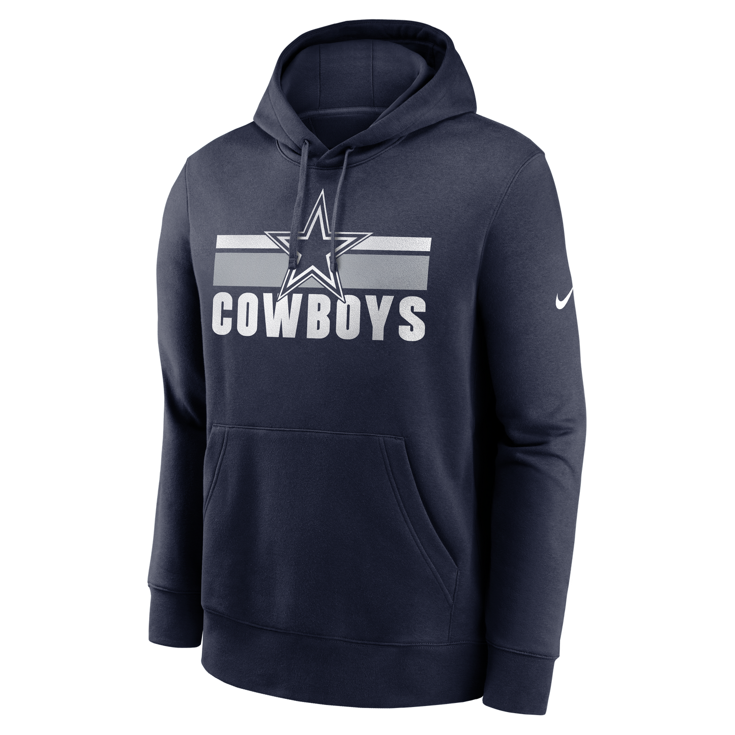 Dallas Cowboys Nike Stripes Club Fleece Pullover Hoodie - Navy