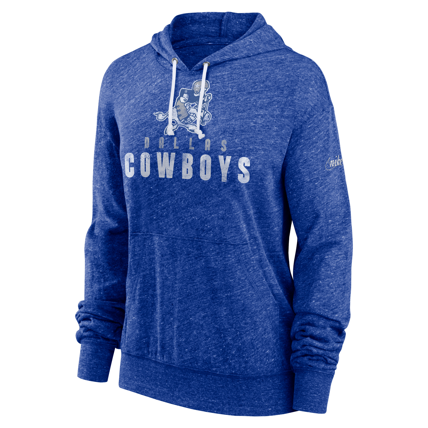 Dallas Cowboys Nike Women's Rewind Gym Vintage Pullover Hoodie - Royal