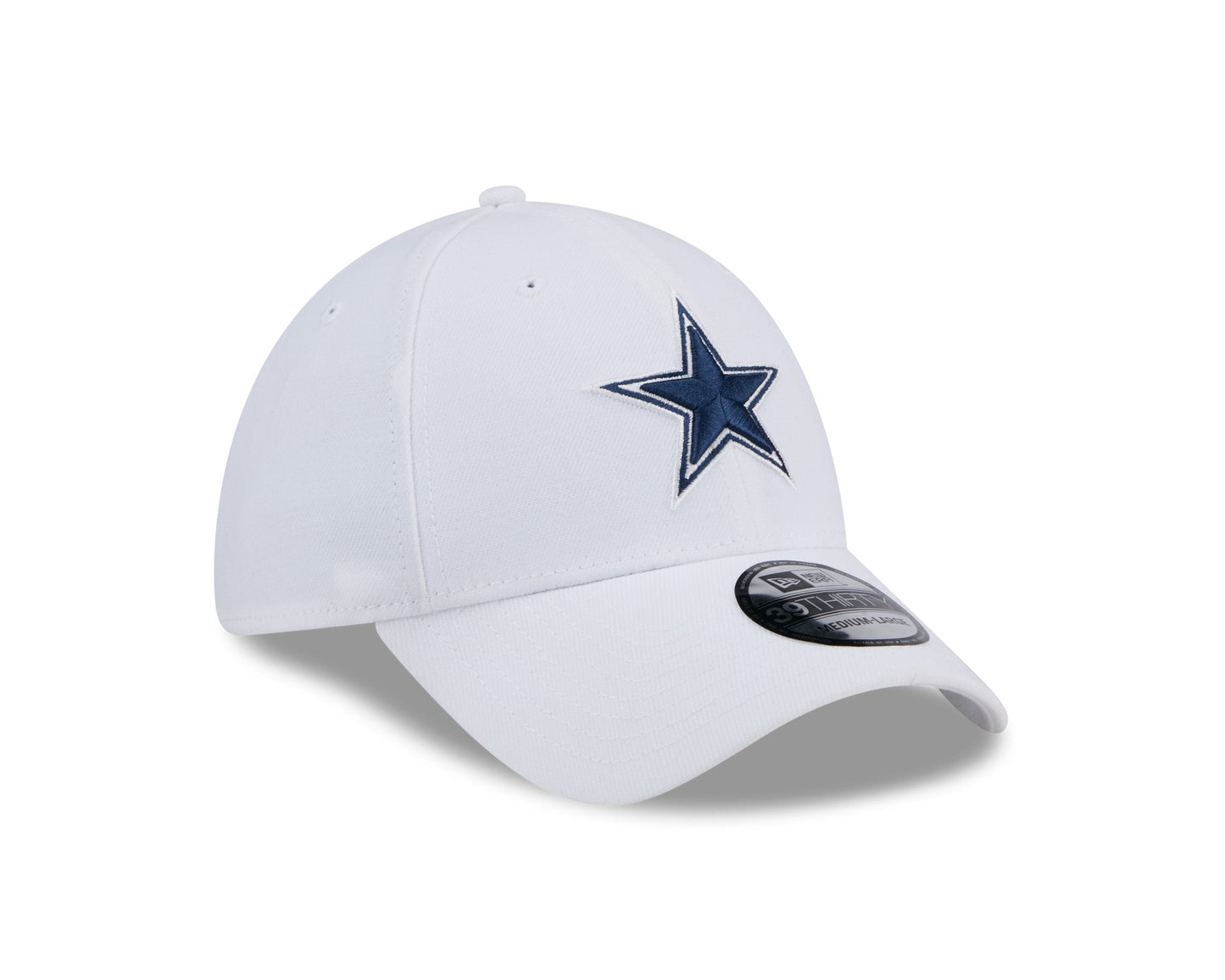 Dallas Cowboys New Era Basic White 39Thirty Flex Hat