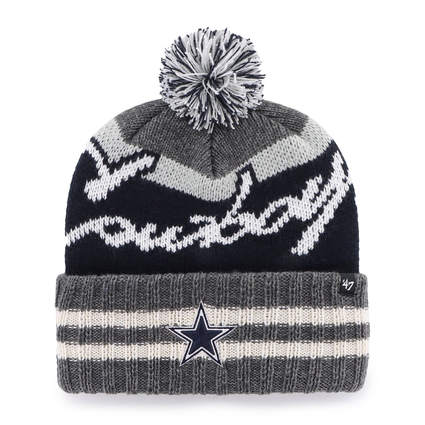 Dallas Cowboys '47 Hyperbolic Charcoal Knit Hat