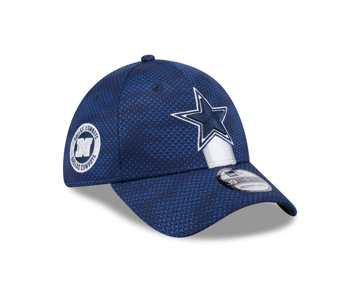 Dallas Cowboys New Era 2024 Sideline 39THIRTY Flex Hat - Navy